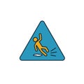 Wet Floor icon. Simple element from shopping center sign icons collection. Creative Wet Floor icon ui, ux, apps, software and