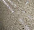 Wet floor with muddy footprints and light streaks in the winter Royalty Free Stock Photo