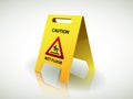 Wet floor sign Royalty Free Stock Photo