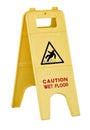 Wet floor sign Royalty Free Stock Photo