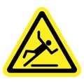 Slippery yellow sign