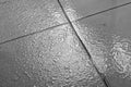 wet floor tile after the rain Royalty Free Stock Photo