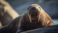 Wet fur, cute whiskers, and sharp teeth generated by AI Royalty Free Stock Photo