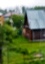 Wet glass of window with raindrops Royalty Free Stock Photo