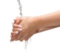 Washing Hands Isolated Royalty Free Stock Photo