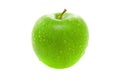 Wet juicy green apple Royalty Free Stock Photo