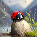 Wet Ladybug