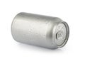 Wet metal aluminum beverage drink can. photography