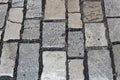 Wet paver blocks Royalty Free Stock Photo