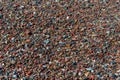 Wet pebbles on a sea shore. Natural background Royalty Free Stock Photo