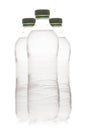 Wet plastic water bottle isolated Royalty Free Stock Photo