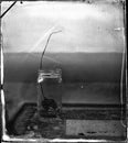 wet plate collodion vintage image of hisotrical process of photography texture