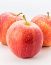 Wet red delicious apple close up Royalty Free Stock Photo