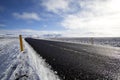 Wet ringroad in winter Royalty Free Stock Photo