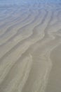 Wet Ripples in the Sand: Abstract Patterns and Shapes Royalty Free Stock Photo