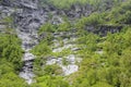 Wet rocks from the rain melt water, Hemsedal, Viken, Norway