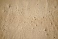 Wet Sand texture. Sandy ocean beach for background. Top view Royalty Free Stock Photo