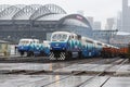 Wet southbound commute for the Sound Transit Sounder train in Seattle