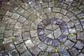 Wet stone pavement surface Royalty Free Stock Photo