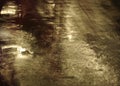 Wet street in light background Royalty Free Stock Photo