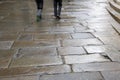 Wet Street, Santiago de Compostela Royalty Free Stock Photo