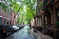 Wet streets and parked cars, Greenwich Village, New York City