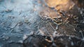 Wet surface with water droplets
