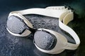 Wet swimming goggles (2) Royalty Free Stock Photo