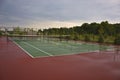 Wet Tennis Court Royalty Free Stock Photo