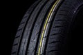 Wet tire Royalty Free Stock Photo