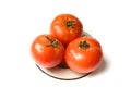 Wet tomatoes Royalty Free Stock Photo