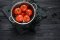 Wet Tomatoes in a Colander After Washing Royalty Free Stock Photo