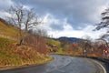 Wet traffic on mountain curves