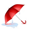 Wet umbrella Royalty Free Stock Photo
