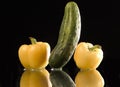 Wet vegetables Royalty Free Stock Photo