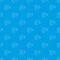 Wet wipe pack pattern vector seamless blue