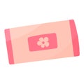 wet wipes intimate woman flower icon element