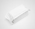 Wet wipes package isolated on gray