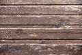 Wet wooden laths covered with some hailstones Royalty Free Stock Photo