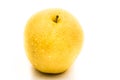 Wet yellow pear macro Royalty Free Stock Photo