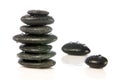 Wet zen stones Royalty Free Stock Photo