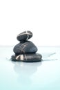 .wet zen stones Royalty Free Stock Photo