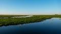 Wetland area in Biebrza National Park, in eastern Poland.