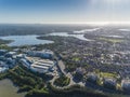 Wetlands Homebush Sydney Harbour Australia aerial