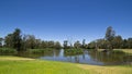 A wetlands outback billabong at Dubbo, New South Wales, Australia.