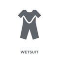 Wetsuit icon from Summer collection.