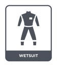 wetsuit icon in trendy design style. wetsuit icon isolated on white background. wetsuit vector icon simple and modern flat symbol Royalty Free Stock Photo