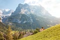 Eiger, Monch and Jungfrau from Grindelwald, Canton Bern, Switzerland Royalty Free Stock Photo