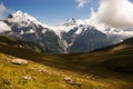 The Wetterhorn and the Schreckhorn near Grindelwald Switzerland Royalty Free Stock Photo