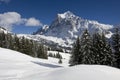 Wetterhorn in winter Royalty Free Stock Photo